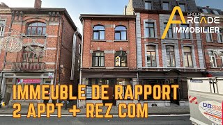 Immeuble de rapport rez com + 2x appartements