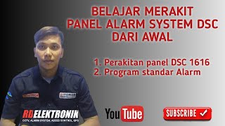 Belajar merakit panel alarm dsc 1616 | seting panel alarm dsc | program panel alarm dsc 1616