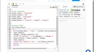 Monster Battle 3 (Python) - Functions (IMPORTANT)