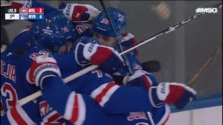 Kaapo Kakko's Late Power Play GW Goal vs MTL | All TV Feeds | MTL v NYR | November 30th, 2024