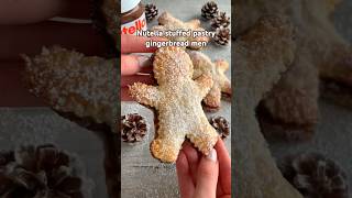 Nutella stuffed gingerbread men #easyrecipe #shorts