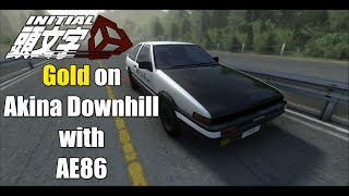 Initial Unity | Gold on Akina Downhill with AE86