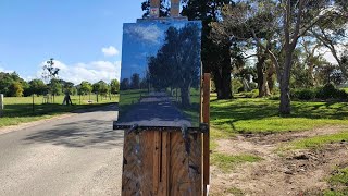 Plein Air Oil Painting - Morning Light - Vlog And Aboriginal Rock Carvings