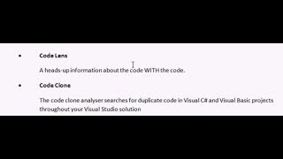 VS 2013 Dev Features part 3 Code Lens and Clone