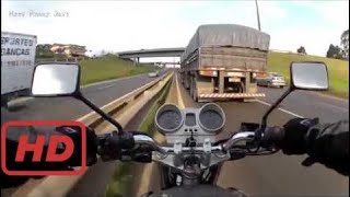 衝撃映像　運良くかわせた映像　バイク編　あの世行き 2017