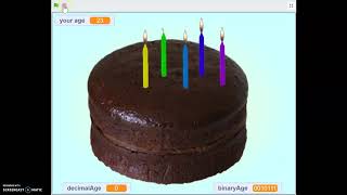 Binary Birthday Cake