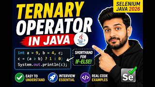 170. Ternary Operator in Java (Selenium Java 2026)