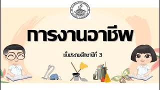 การงานอาชีพ (ทบทวนก่อนสอบปลายภาค) ชั้นประถมศึกษาปีที่3