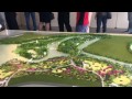 A model of Jurong Lake Gardens Central and East displayed at Canopy @ J Link in Jurong East