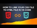 How to link a CSS file to your HTML file in VS Code