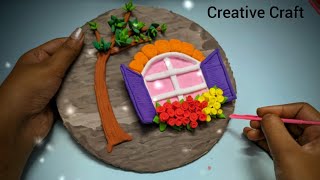 Clay Wall Hanging Craft Ideas - Easy || Mouldit Clay Art Wall Hanging  || Clay Art