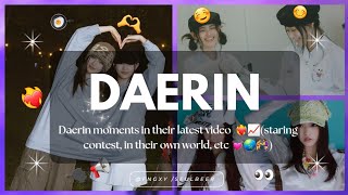 DAERIN MOMENT in their latest video ❤️‍🔥📈 (staring, teasing, etc 💓😜🤣) #danielle #haerin #daerin