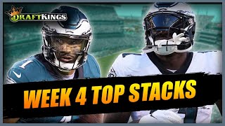 DRAFTKINGS WEEK 4 -- The 5 stacks you MUST PLAY in NFL DFS tournaments