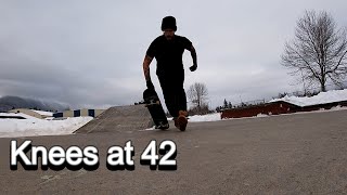 How are my Knees Skateboarding over 40?