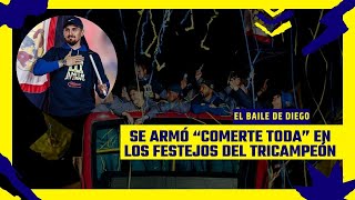 Baile de Diego Valdés en el festejo del tricampeonato