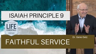 Isaiah Principle 9: Faithful Service