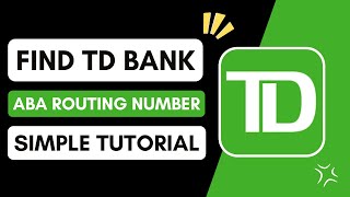 ✅ TD Bank ABA Routing Number - Where Is It?