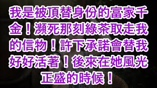 我是被頂替身份的富家千金！瀕死那刻綠茶取走我的信物！許下承諾會替我好好活著！後來在她風光正盛的時候！