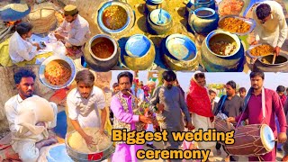 village traditional marriage ceremony and  biggest wedding ceremony And Dawat Walima Punjab Pakistan