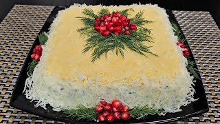 КОРОЛЕВСКИЙ САЛАТ🔥ГОСТИ В ШОКЕ ИЗ ЧЕГО ЖЕ ОН❗ А ВКУСНЫЙ КАКОЙ! ПОКОРЯЕТ ВСЕХ КТО ПРОБОВАЛ!!!