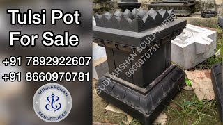 Granite Stone Tulsi Pot / Tulsi Katte Black Granite Stone available for sale