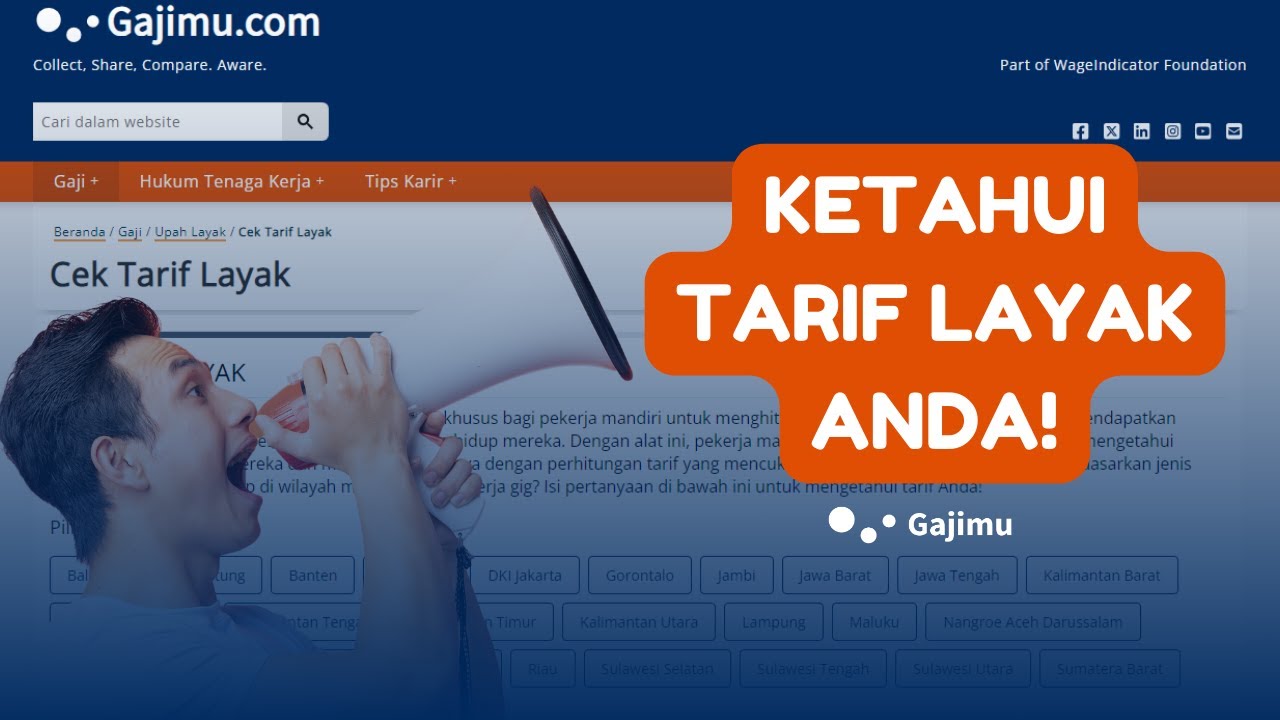 Ketahui Tarif Layak Anda | By Gajimu.com - YouTube