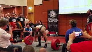 Ricky Goodyear pulls 330kg @ 106kg to total 900kg