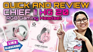 Unboxing \u0026 Quick Review of Fantech HG20 CHIEF II Gaming Headset (Sakura Edition)