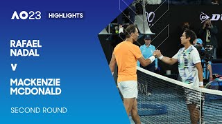 Rafael Nadal v Mackenzie McDonald Condensed Match | Australian Open 2023 Second Round