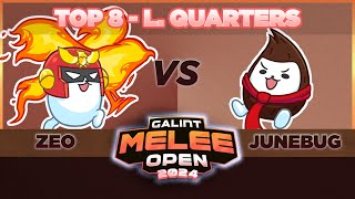 Zeo (Captain Falcon) vs Junebug (DK) - Galint Melee Open 2024 - Melee Top 8: Losers Quarters