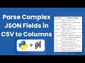 How to Convert Complex JSON in Pandas: Extract JSON Fields to Columns in Python