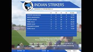 Indian Strikers Vs Punjab Kings 09 Feb 2018