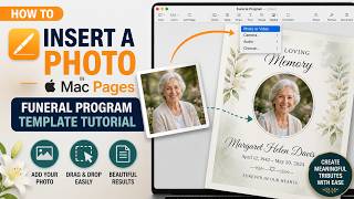 How to Insert a Photo in Mac Pages – Funeral Program Template Tutorial