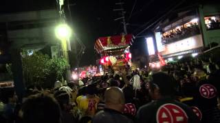 平成２５年播州三木秋祭り大宮八幡宮（本宮）明石町屋台\u0026新町屋台宮下担ぎ