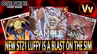 One Piece TCG: Testing Starter Deck EX -GEAR5- (ST-21) on the Sim, a Very Fun and Aggressive List