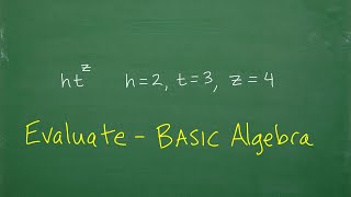 How to Evaluate a Variable Expression – BASIC Algebra