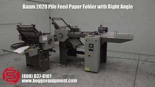 Baum 2020 Pile Feed Paper Folder with Right Angle