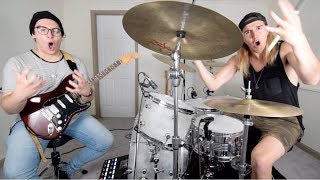 13 Different Music Genres in 3 Minutes on Drums + Guitar