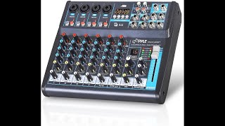 Pyle 8-Channel Bluetooth Audio Mixer: DJ \u0026 Studio