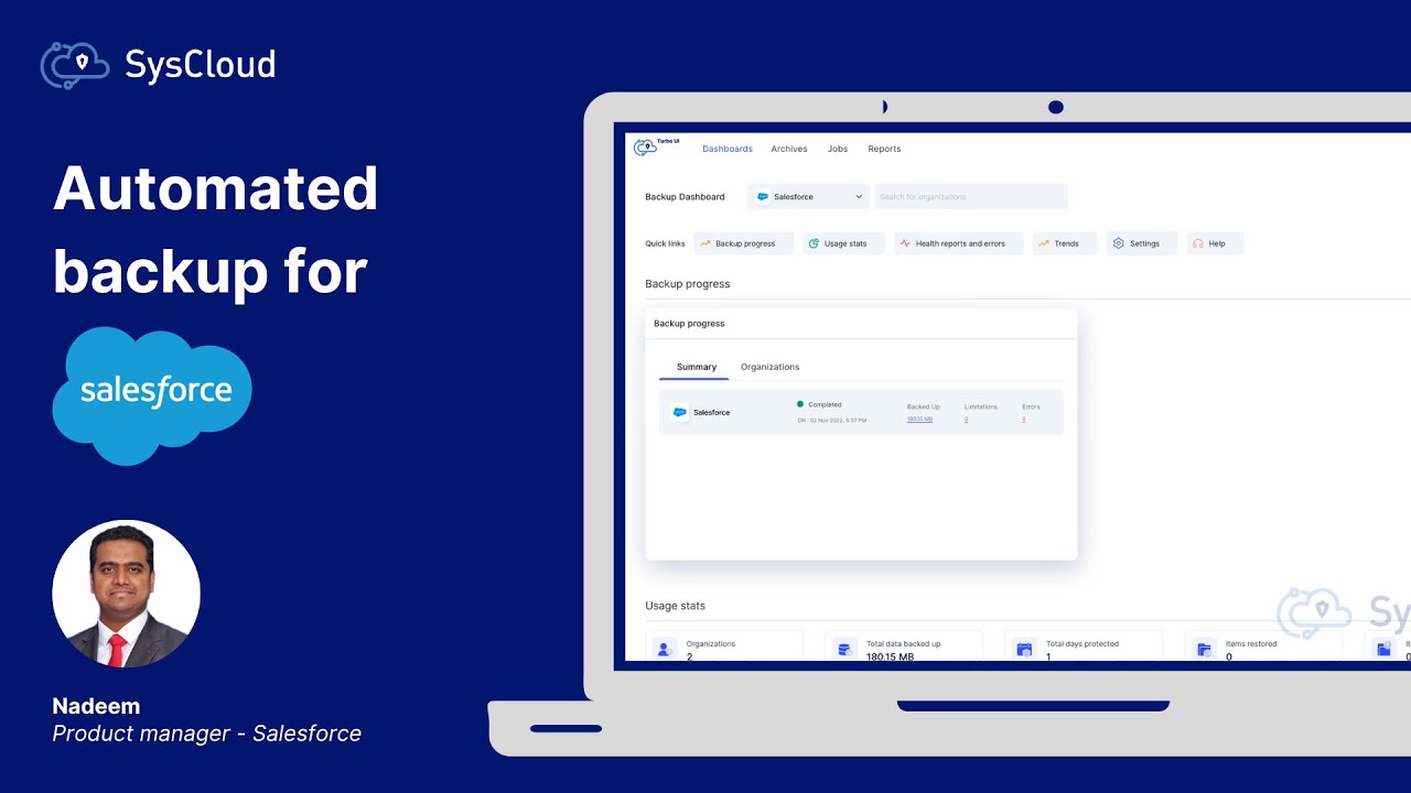 Syscloud Backup For Salesforce Overview Youtube