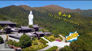 香港好去處: 慈山寺 【 Hong Kong travel】 Tsz Shan Monastery 航拍