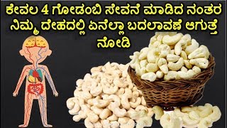 Health Benefits of Godambi | cashews benefits | ಗೋಡಂಬಿ ಉಪಯೋಗಗಳು