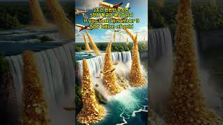 3초만 보시면 5000억 황금이 폭포처럼 쏟아집니다 How much would it be if gold poured down Niagara Falls?