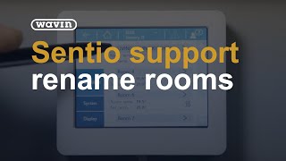 Sentio Support - how to rename rooms