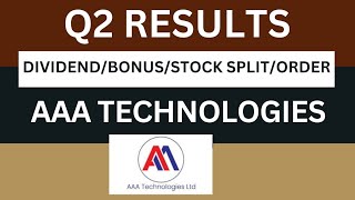 Aaa tech Q2 results 2025 | Aaa tech results today | Aaa tech share latest news