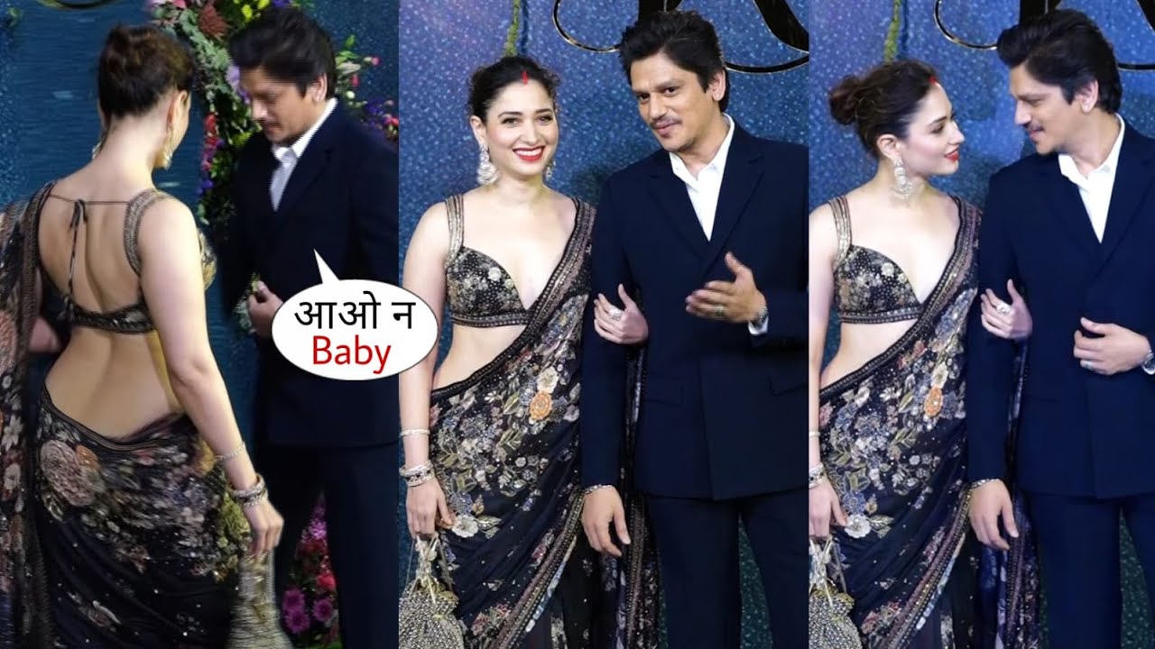 Wedding Reception Tamanna Bhatia And Vijay Varma Attending Randeep ...