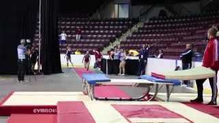 Arden Oh - DMT - 2nd Pass - 2014 Senior Pan Am Trampoline Championships