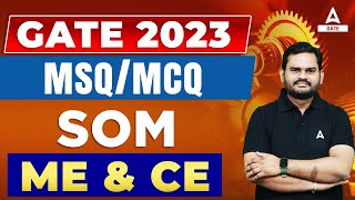 GATE 2023 Preparation | GATE SOM Lecture | MSQ/MCQ Series | GATE Mechanical and Civil Engineering