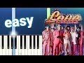 BTS (방탄소년단) 'Boy With Luv feat. Halsey 100% EASY PIANO TUTORIAL
