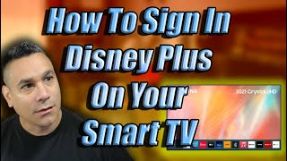 How to sign in disney plus from Smart TV